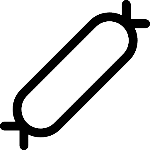 Sausage meat junk food sausage icon