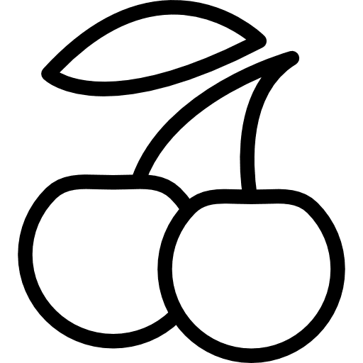 Cherry cherries food organic icon