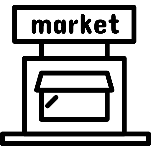 Market commerce stores urban icon