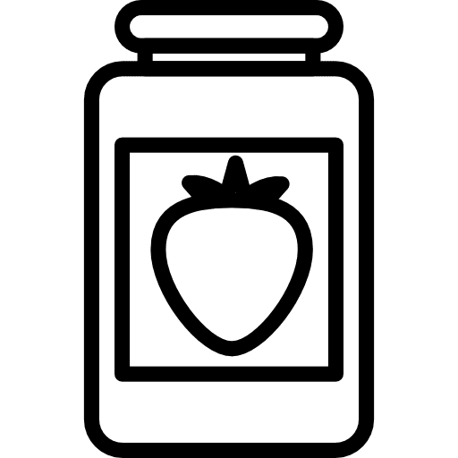 Jam jar conserve breakfast icon