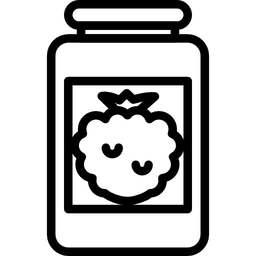 Jam strawberry jar jam icon