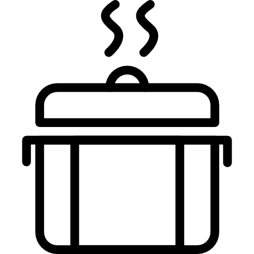 Pot food and restaurant stew food icon