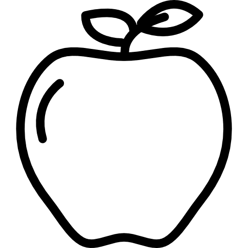 Apple vegan vegetarian organic icon