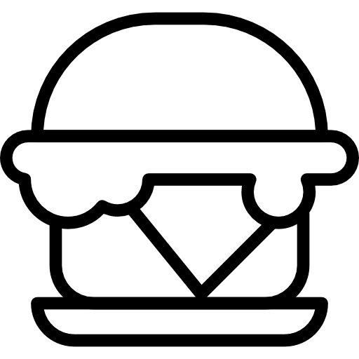 Burger food hamburger sandwich icon