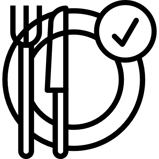 Cutlery tools and utensils dish restaurant icon