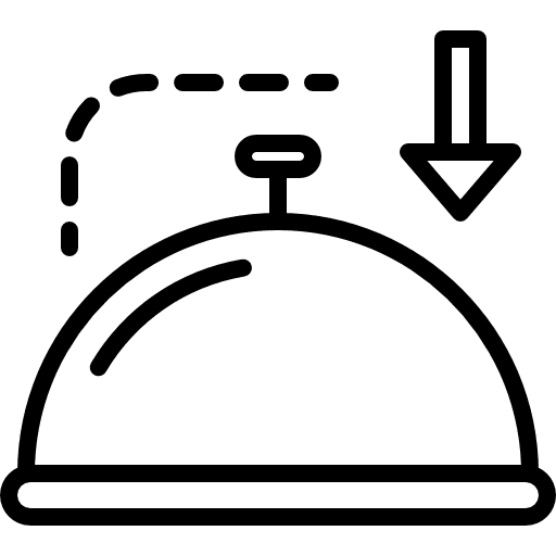 Dinner lunch food serving dish icon