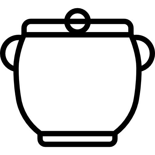 Pot kitchen cooking kitchenware icon