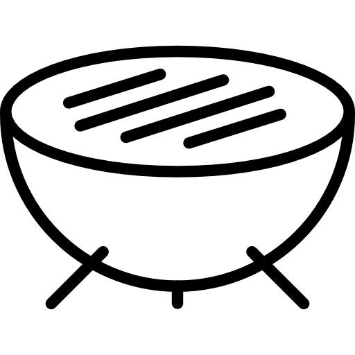 Grill bbq grill food and restaurant icon