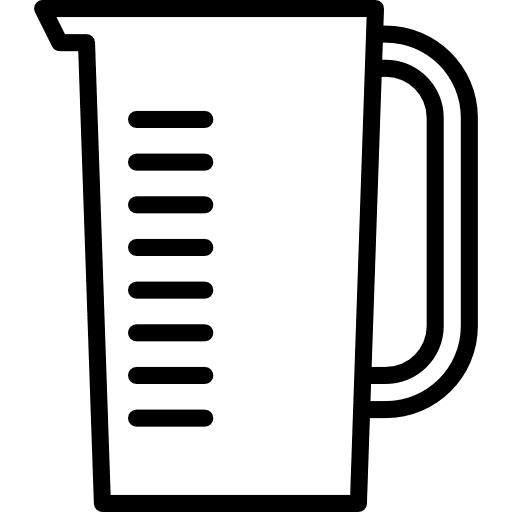 Measuring cup miscellaneous measures ml icon