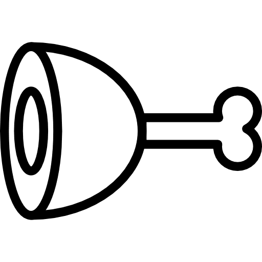 Meat roask food and restaurant barbecue icon