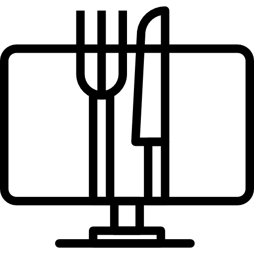 Monitor monitor fork tv icon