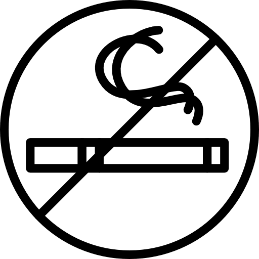 No smoking signaling signs forbidden icon