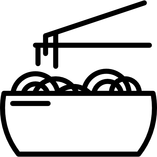 Pasta spaguetti noodles food and restaurant icon