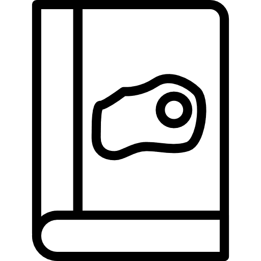 Recipe book book food ingredient icon