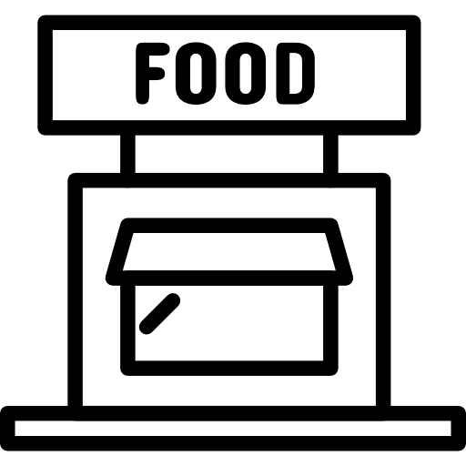 Restaurant buildings coffee shop business icon