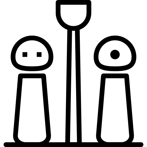 Salt and pepper salt and pepper cooking tools and utensils icon