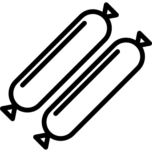 Sausage sausage meat junk food icon