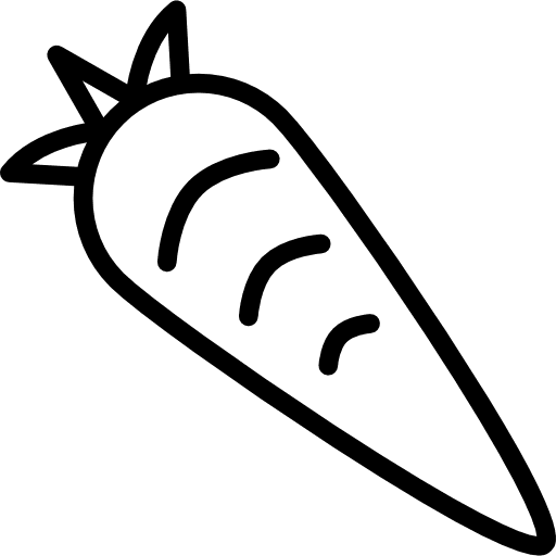 Carrot diet organic vegetarian icon