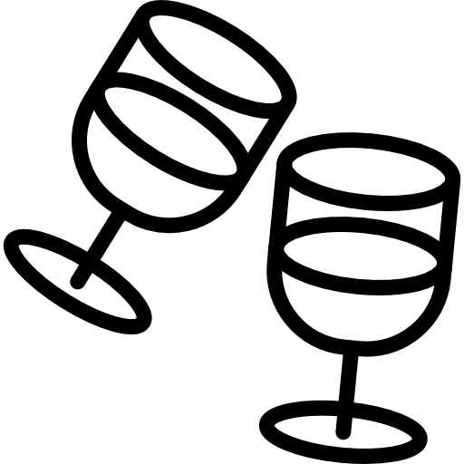 Wine party alcoholic drink food and restaurant icon