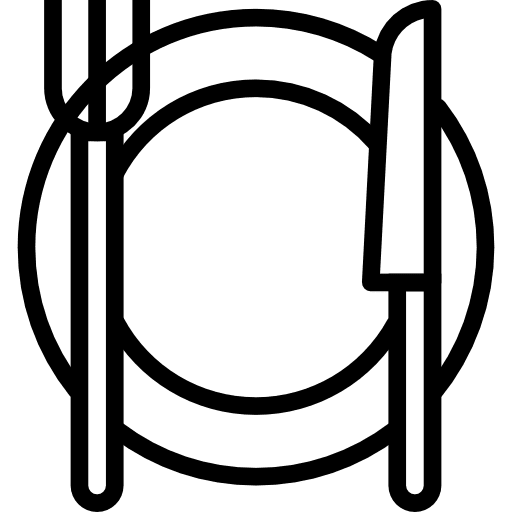 Cutlery tools and utensils dinner restaurant icon