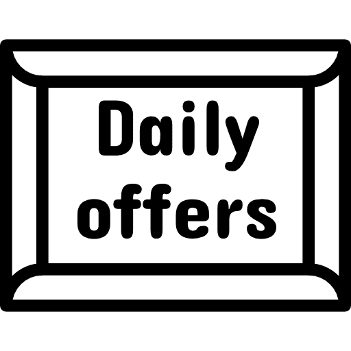 Daily specials board board menu tools and utensils icon