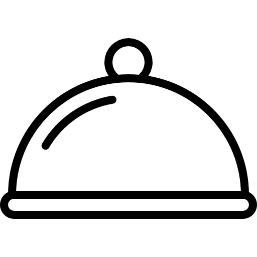 Dinner dinner serving dish food and restaurant icon