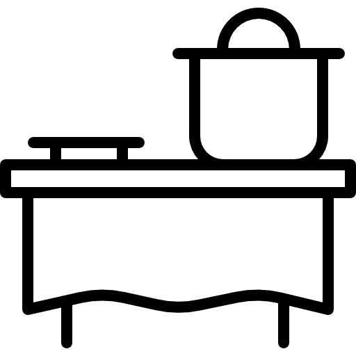 Dinner table table glass dinner table icon