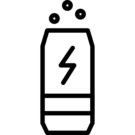 Energy drink caffeine stimulation food icon