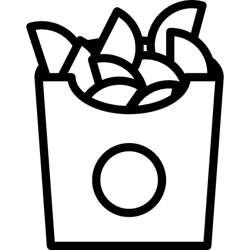 French fries potatoes food and restaurant food icon