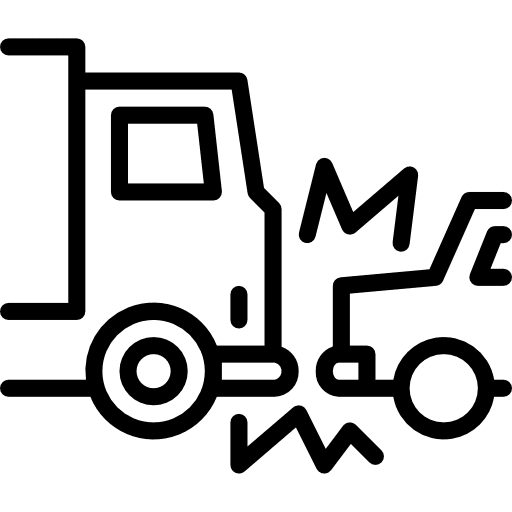 Crash security transportation parking icon