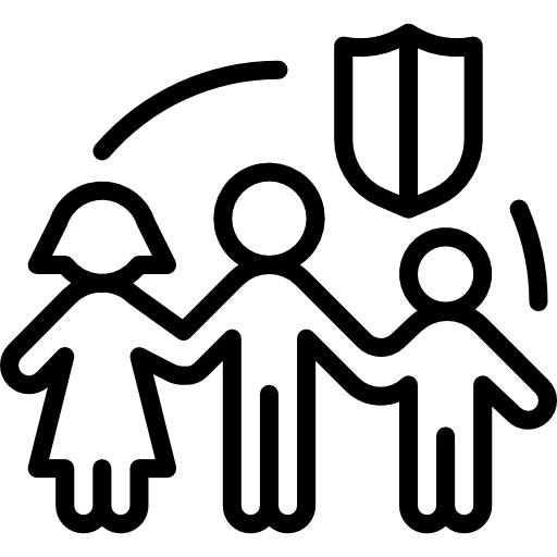 Insurance people group seo and web icon