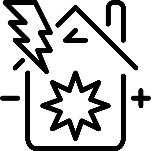 Bolt nature risk electricity icon