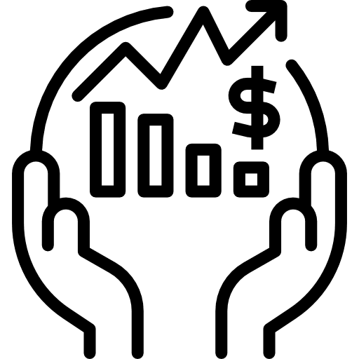 Finances arrow advantage competitive icon