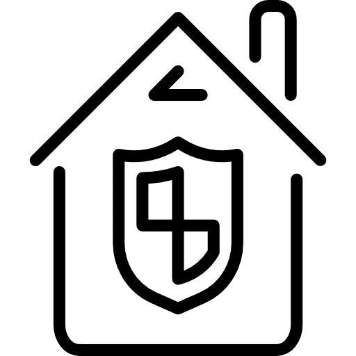 House cultures property shield icon