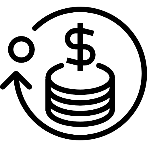 Transfer dollar currency exchange exchange icon