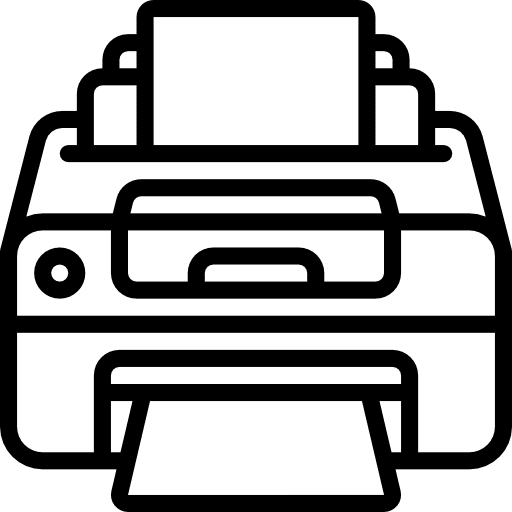 Printer tools and utensils technology printer icon