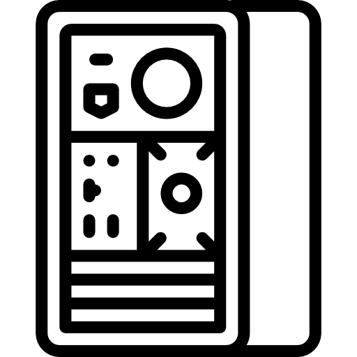 Desktop monitor computer electronics icon