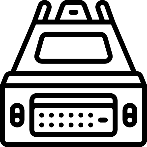 Dvi multimedia technology connector icon