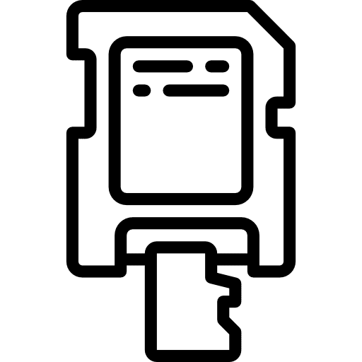 Sd card memory sd card electronics icon