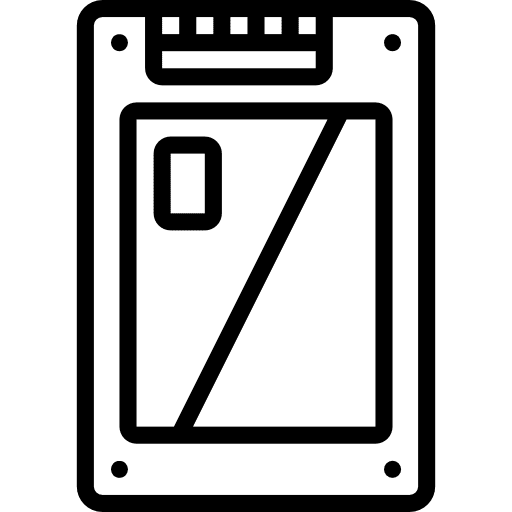 Ssd solid state drive technology ssd icon