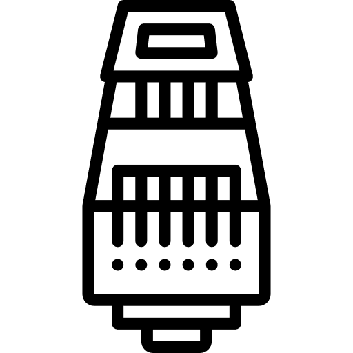 Ethernet cable networking internet icon