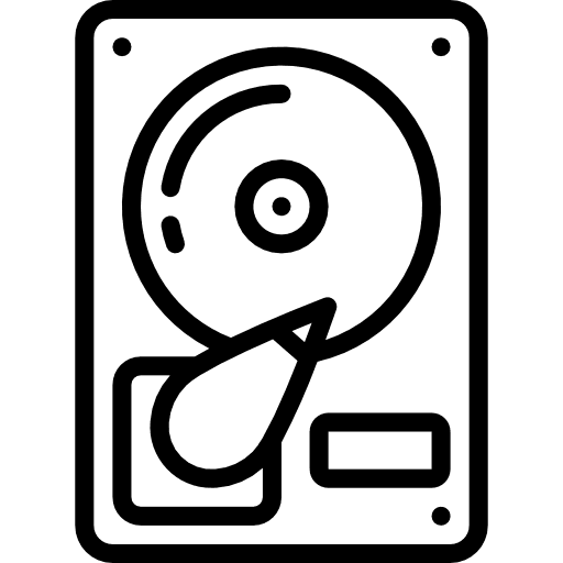 Hard drive technology hard drive computer icon