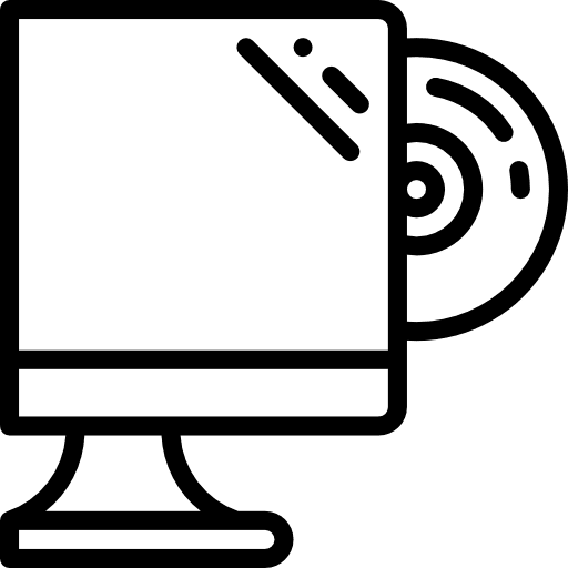 Cd drive video player electronics dvd icon