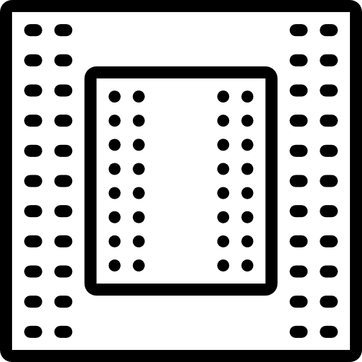 Motherboard processor technology electronics icon