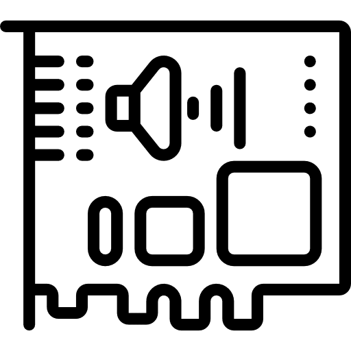 Sound card electronics sound card multimedia icon