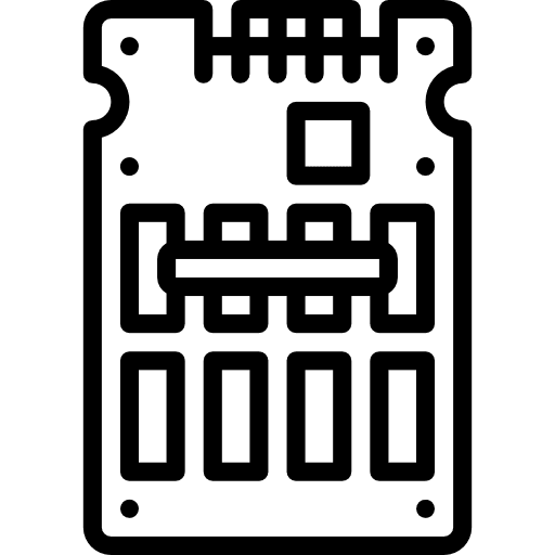 Ssd storage technology solid state drive icon