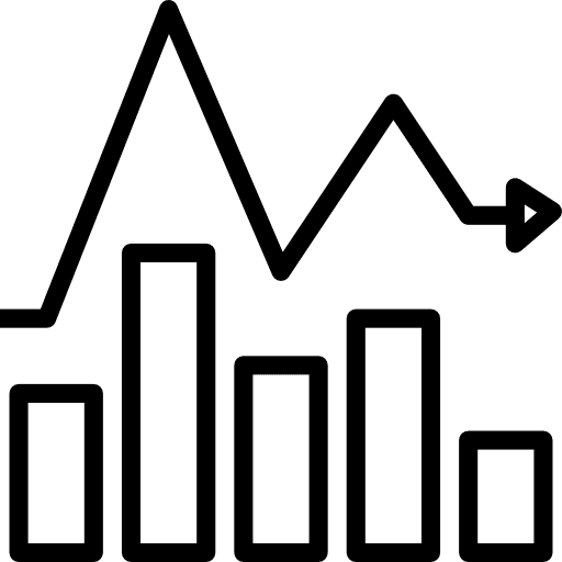 Fluctuation economy currency business and finance icon