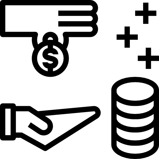 Invest invest commerce and shopping money icon