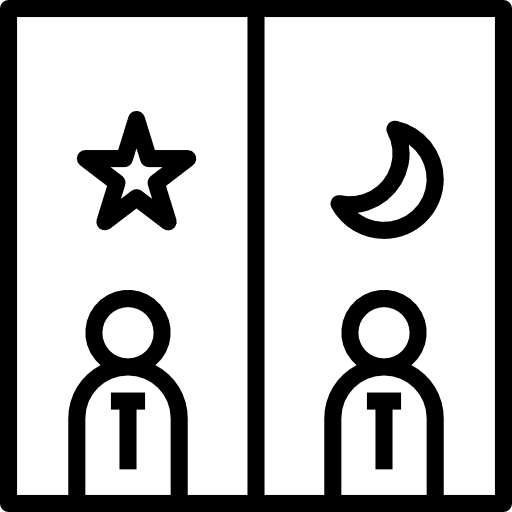 Rival men opponent fight icon