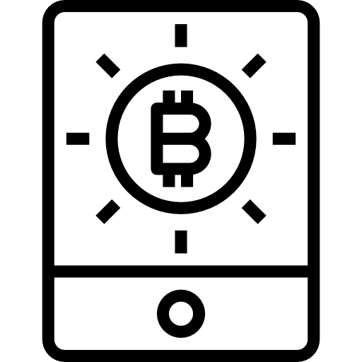 Cryptocurrency currency electronics business and finance icon